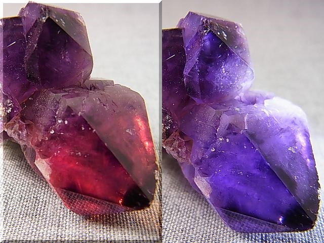 画像: コンゴ産カラーシフト/ディープカラーアメジストクラスター 34.1g