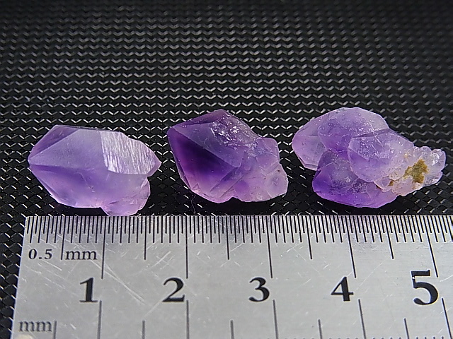 画像: ベトナム・ハザン産ラベンダーアメジスト 3点セット トータル 7.3g