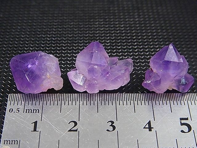 画像: ベトナム・ハザン産ラベンダーアメジスト 3点セット トータル 7.3g