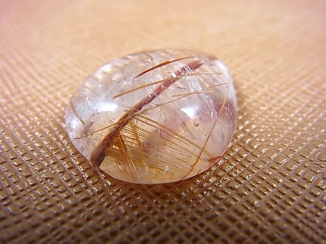 画像: ブラジル・バイーア州産ゴールドルチル水晶研磨タンブル 2.8g