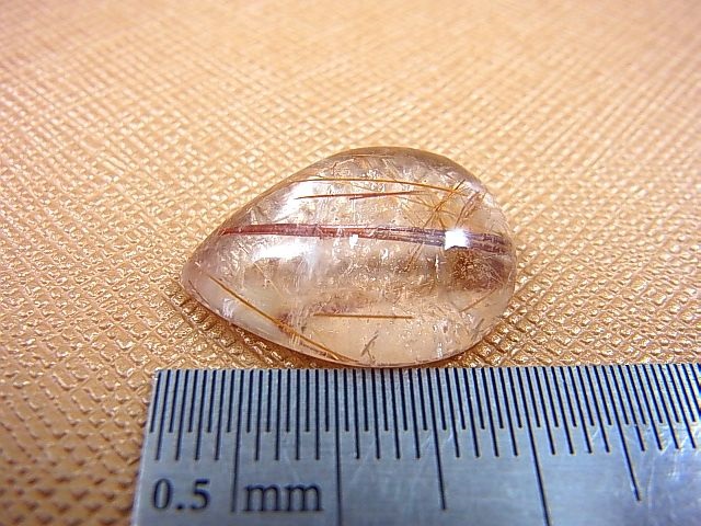 画像: ブラジル・バイーア州産ゴールドルチル水晶研磨タンブル 2.8g