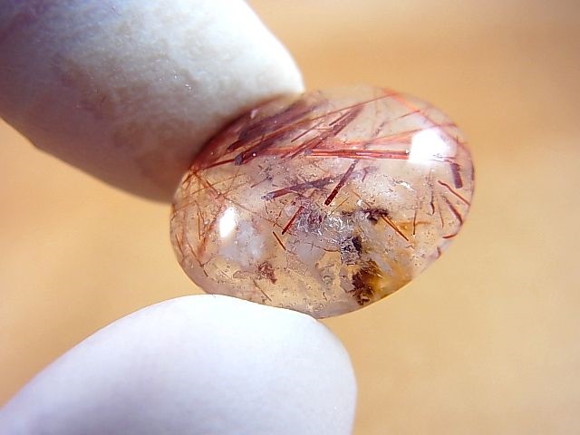 画像: ブラジル・バイーア州産コッパールチル水晶研磨タンブル 2.8g