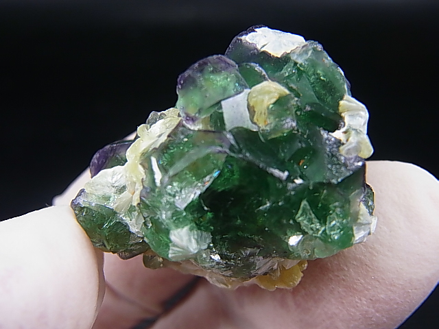 画像: ナミビア・エロンゴ産フローライト＆モスコバイト原石 19.6g