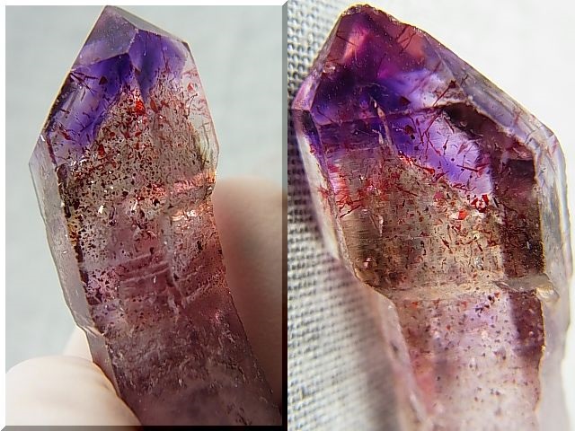 画像: ジンバブエ産シャンガーンアメジスト原石（ハーレクイン/セプター） 12.2g