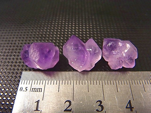 画像: ベトナム・ハザン産ラベンダーアメジスト 3点セット トータル 5.7g