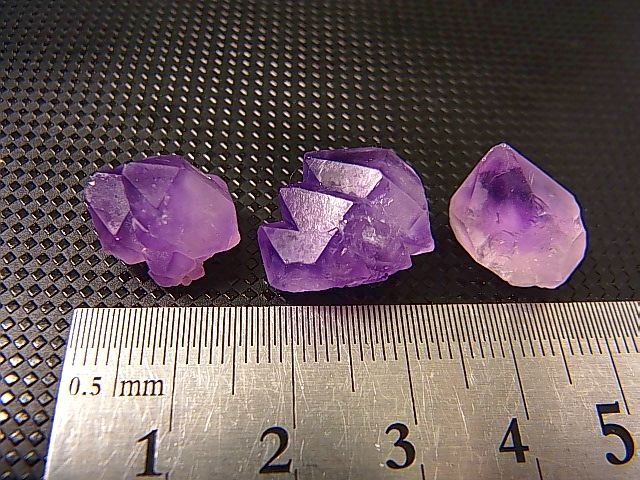 画像: ベトナム・ハザン産ラベンダーアメジスト 3点セット トータル 6.5g