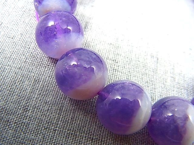 画像: 南アフリカ産シェブロン（ケープ）アメジスト粒売りビーズ 12.5mm平均