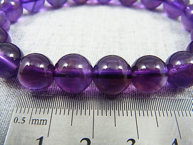 画像: ザンビア産カラーシフト/ディープカラーアメジスト粒売りビーズ 10mm平均