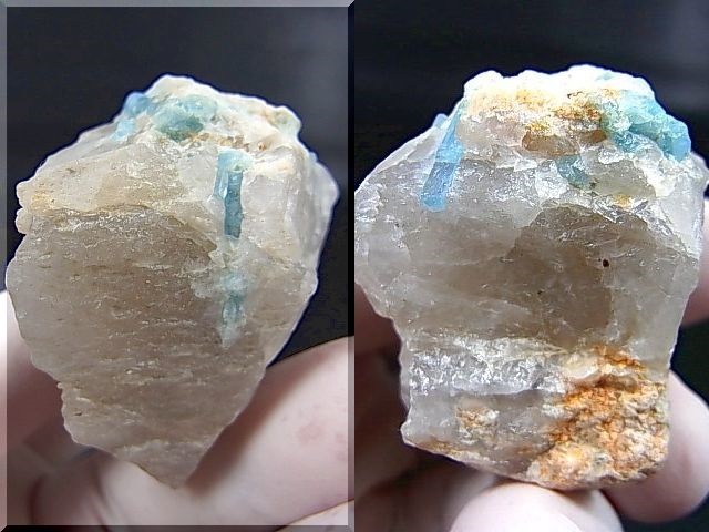画像: ベトナム・タインホア産アクアマリン付き水晶 57.9g