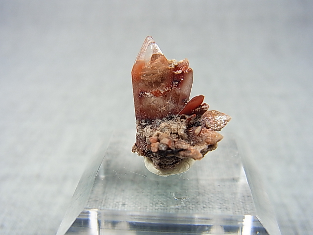 画像: メキシコ産レッドトパーズ原石（連晶） 1.5g