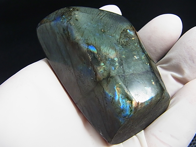 画像: マダガスカル産ラブラドライト研磨原石（パープルピンク＆ブルー） 160.0g