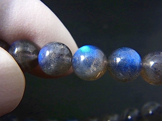 画像2: マダガスカル産ラブラドライトSA粒売りビーズ 8.5mm平均