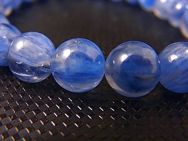 画像: ブラジル産ブルーカイヤナイトシリカ粒売りビーズ 8.5mm平均