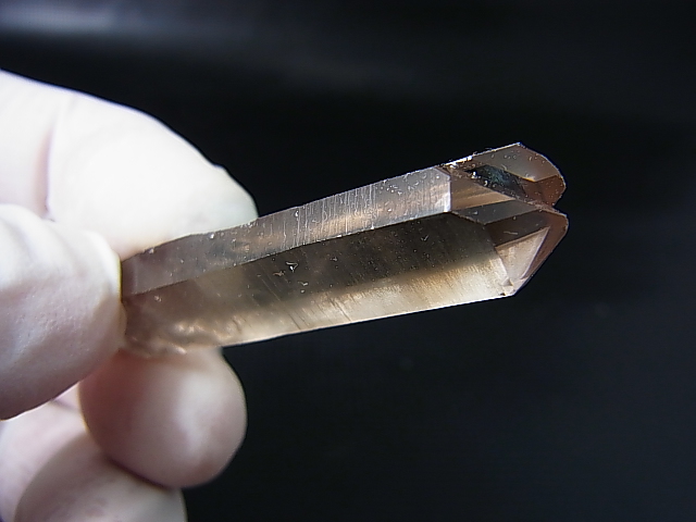 画像: 南アフリカ・オレンジリバー産シトリンカラースモーキー水晶（タントリックツイン） 8.1g