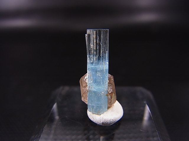 画像: ベトナム・タインホア産アクアマリン付きスモーキー水晶 0.8g