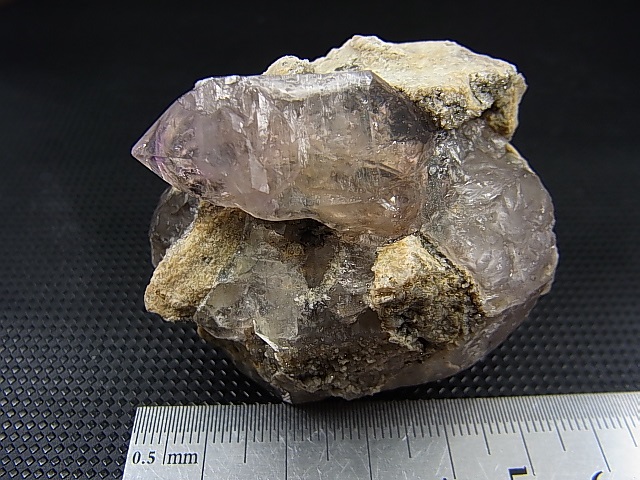 画像: ノルウェー産アメジスト原石（エレスチャル/パイライト付き） 117.8g