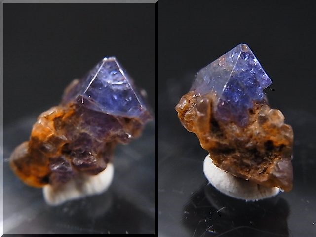 画像: ベトナムLuc Yen産コバルトスピネル原石八面体結晶（蛍光/カラーチェンジ） 2.7カラット