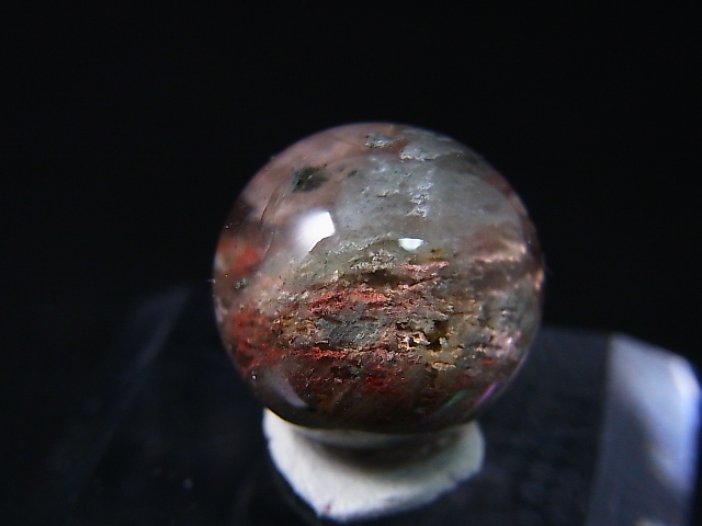 画像: ブラジル・ミナスジェライス州産ガーデン水晶（ファントム）丸玉 13.5mm