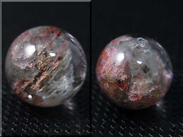 画像: ブラジル・ミナスジェライス州産ガーデン水晶（ファントム）丸玉 13.5mm