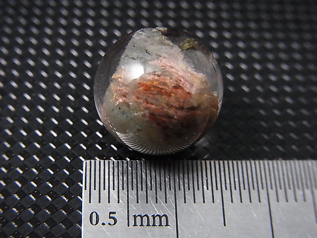 画像: ブラジル・ミナスジェライス州産ガーデン水晶（ファントム）丸玉 13.5mm