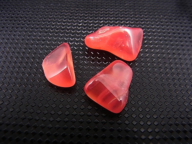 画像: アルゼンチン産クリアロードクロサイト（SA）研磨原石 3点セット トータル 3.8g