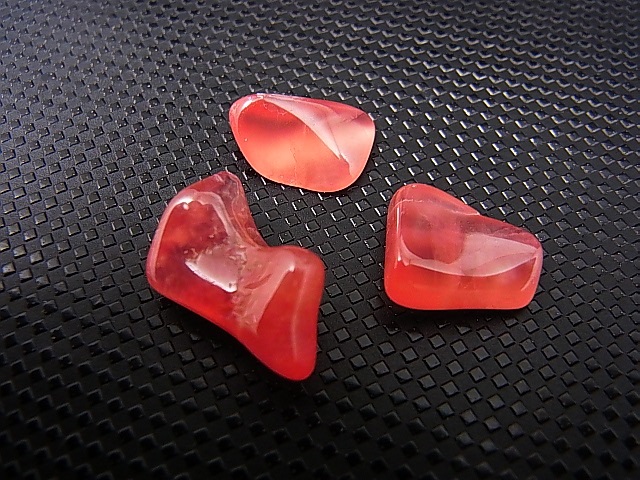 画像: アルゼンチン産クリアロードクロサイト（SA）研磨原石 3点セット トータル 3.8g