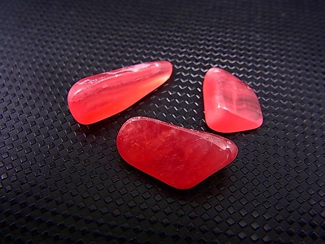 画像: アルゼンチン産クリアロードクロサイト（SA）研磨原石 3点セット トータル 4.5g