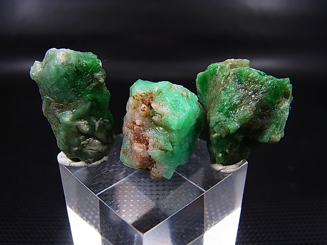 画像2: タンザニア産クリソプレーズ原石 3点セット トータル 16.1g