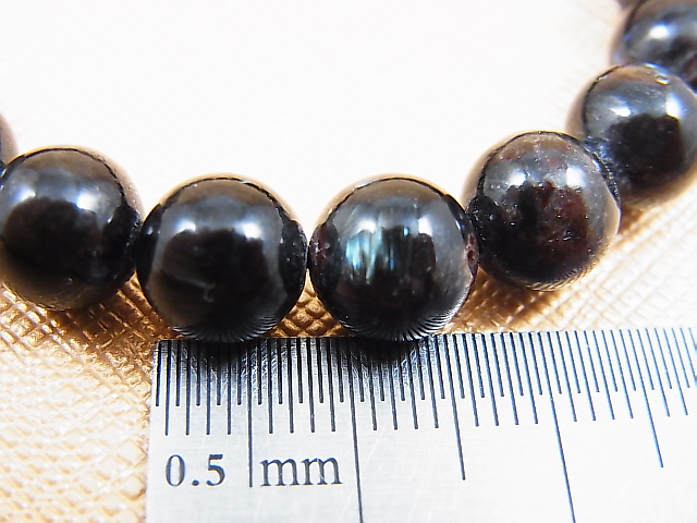 画像: アルベゾン閃石(アルベゾナイト)ブレスレット 8mm平均 内寸：約14cm