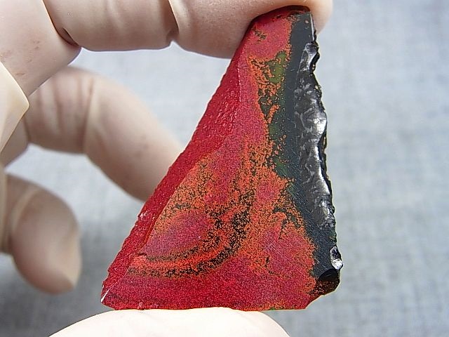 画像: 飯盛ラボストーン（IL-stone）「超レア：アベンチュレッセンス入りアースカラー（紅葉石）」ガラス原石 47.9カラット