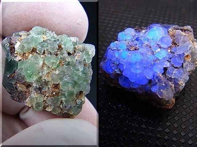 画像: ナミビア・エロンゴ産フローライト＆ショール原石 7.8g