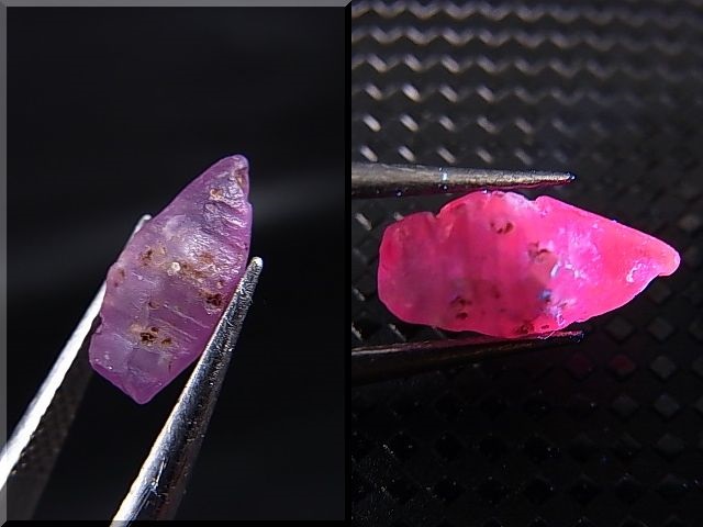 画像: スリランカ産バイオレットサファイア原石（犬牙型） 2.0カラット