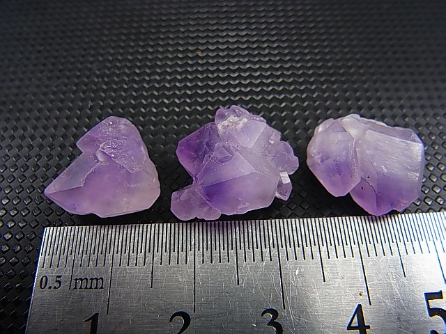 画像: ベトナム・ハザン産ラベンダーアメジスト 3点セット トータル 6.0g