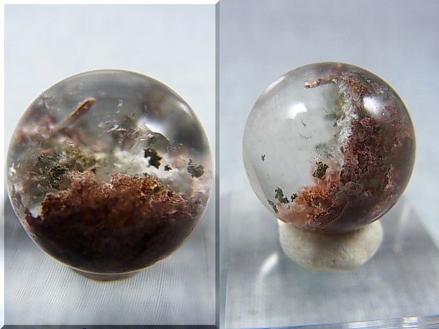 画像: ブラジル・ミナスジェライス州産ガーデン水晶丸玉 15.5mm