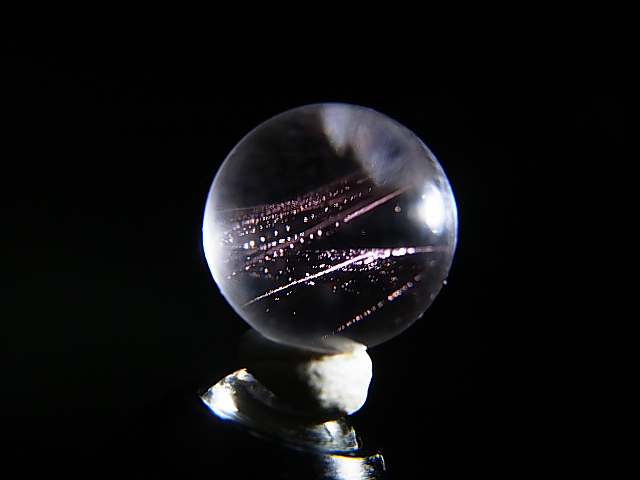 画像: マダガスカル産ピンクエンジェルラダー水晶丸玉 8.5mm