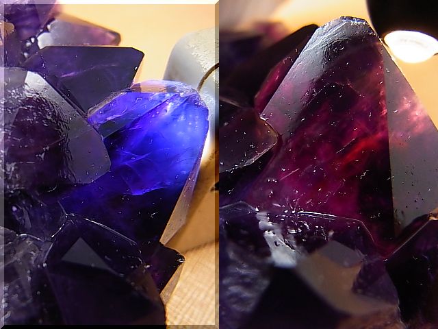 画像: コンゴ産カラーシフト/ディープカラーアメジストクラスター 278.1g