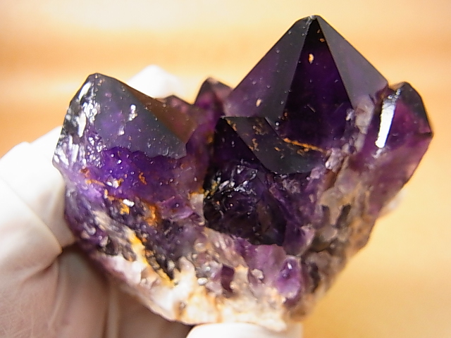 画像: コンゴ産カラーシフト/ディープカラーアメジストクラスター 175.1g