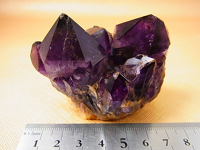 画像: コンゴ産カラーシフト/ディープカラーアメジストクラスター 175.1g
