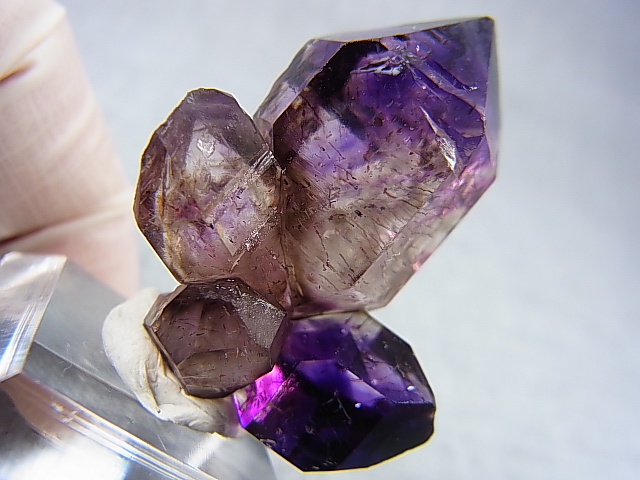 画像: ジンバブエ産シャンガーンアメジスト原石（エレスチャル/連勝） 13.2g