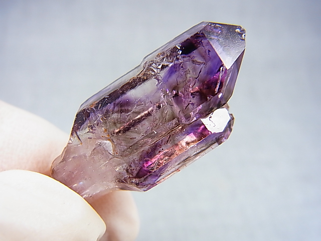 画像: ジンバブエ産シャンガーンアメジスト原石（エレスチャル/セプター/連勝） 6.7g