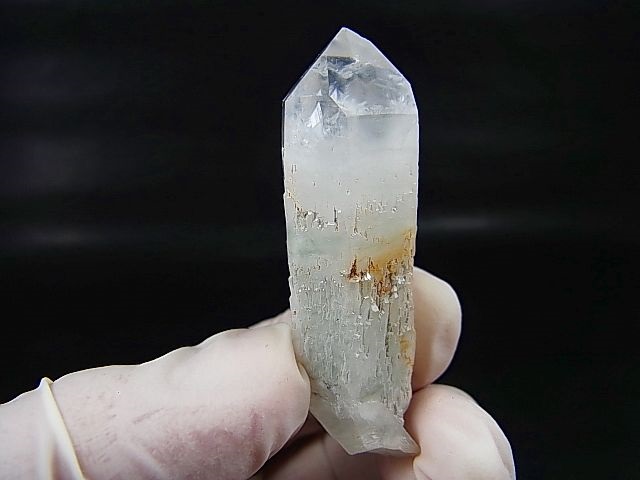 画像: マダガスカル産フックサイトイン水晶ポイント（グリーンファントム） 20.3g