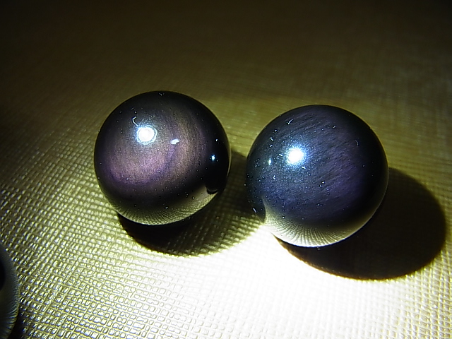 画像: メキシコ産レインボーオブシディアン丸玉 20mm