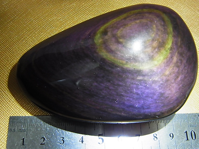 画像: メキシコ産レインボーオブシディアン研磨タンブル 246.4g