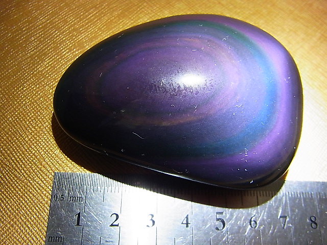 画像: メキシコ産レインボーオブシディアン研磨タンブル 120.9g