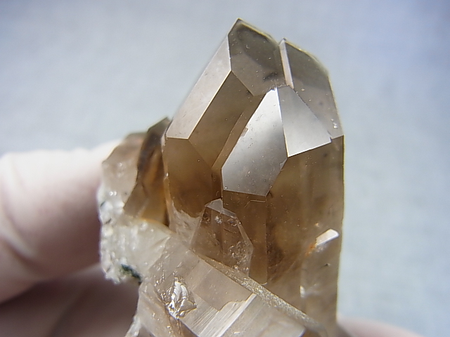 画像: ノルウェー産ライトスモーキー水晶（連晶/アナテース付/タイムリンクフューチャー） 65.3g