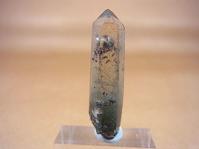 画像1: ノルウェー産水晶ポイント（アクチノライト/ヘマタイト入り） 3.8g