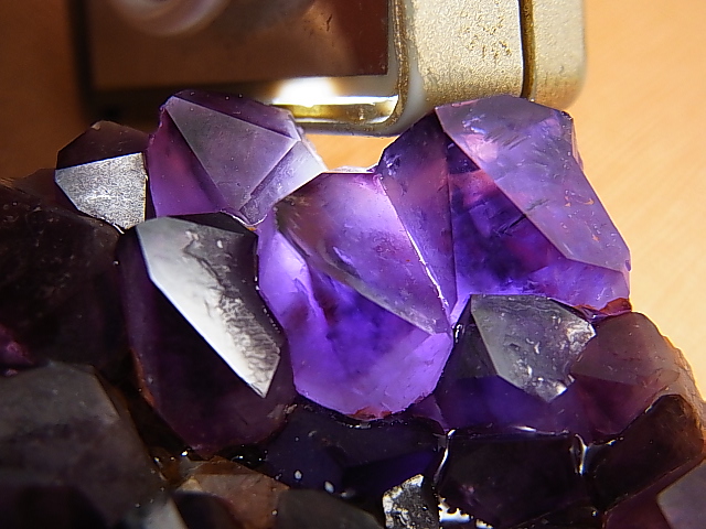 画像: コンゴ産カラーシフト/ディープカラーアメジストクラスター 126.9g