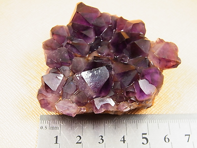 画像: コンゴ産カラーシフト/ディープカラーアメジストクラスター 126.9g