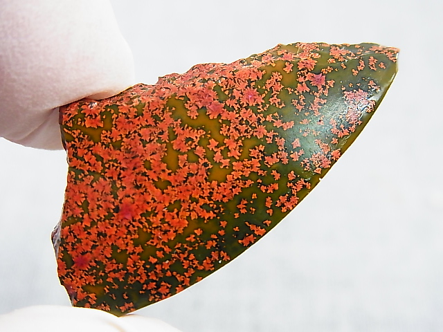 画像: 飯盛ラボストーン（IL-stone）「レアカラー：ブラッドストーン（紅葉石）」ガラス原石 25.3カラット