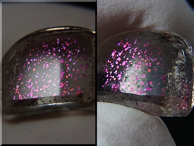 画像: ピンクファイヤー（ティンカーベル）クオーツ研磨タンブル 9.9カラット